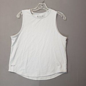 BYLT Essential Drop-Cut Women’s Tank Medium Gray Athletic Workout Top Sleeveless